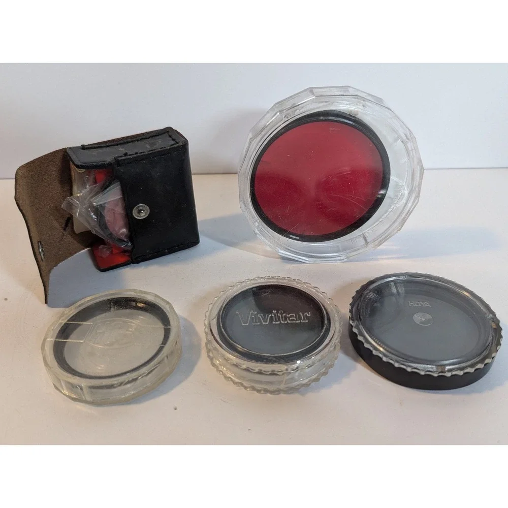 Vintage lot of camera filters‎